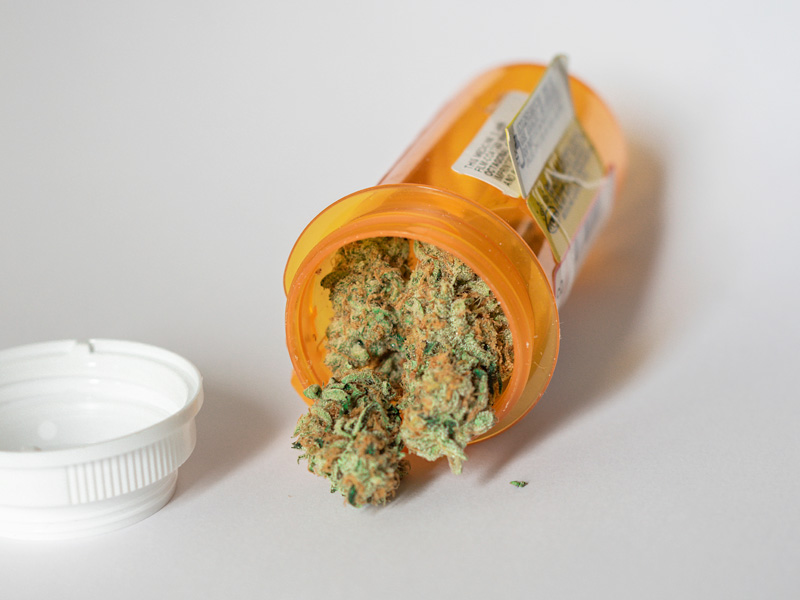 Medical marijuana in prescription container